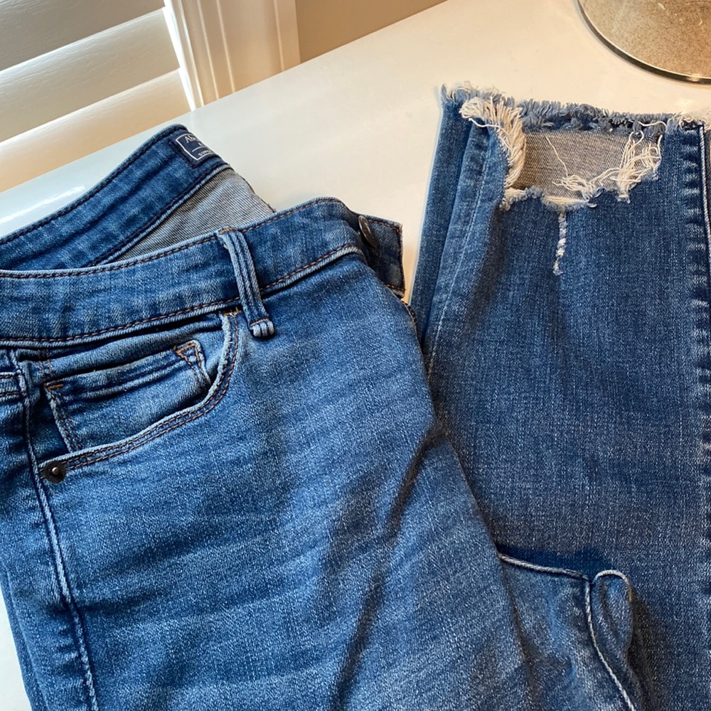Abercrombie mid rise super skinny ankle 27 4 regular